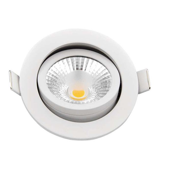 Ampoule Led Gu10 7W, Équivalent Halogène 60W, Lumière Blanc Chaud 3000K