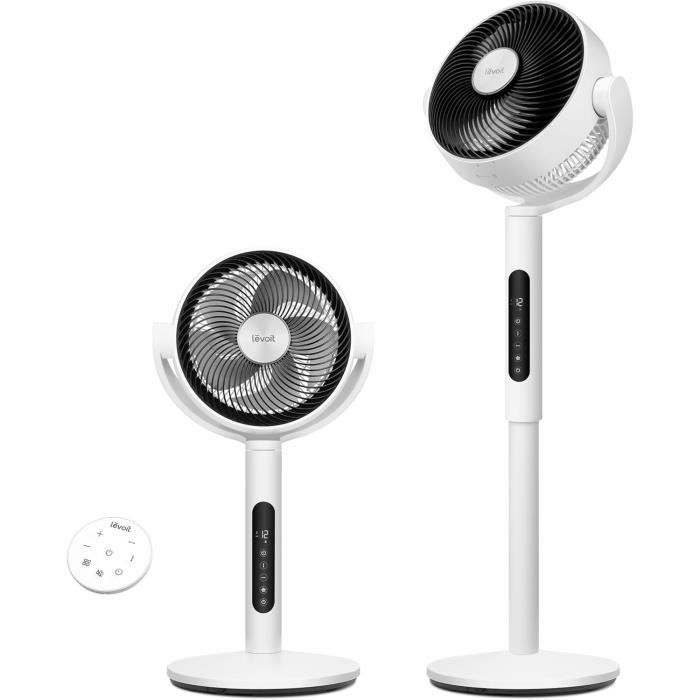 Ventilateur Circulateur dAir sur Pied - LEVOIT - LPF-R432 - 20 dB Silencieux - 2465 m³/h - Télécommande - Levoit