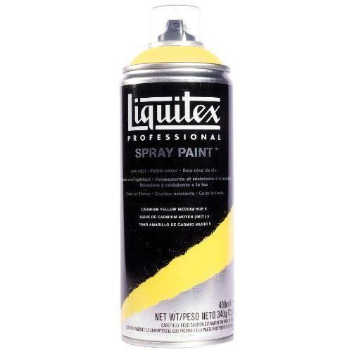 Liquitex 02379 Bombe de peinture aérosol 400 ml Jaune de cadmium moyen 5 imitation