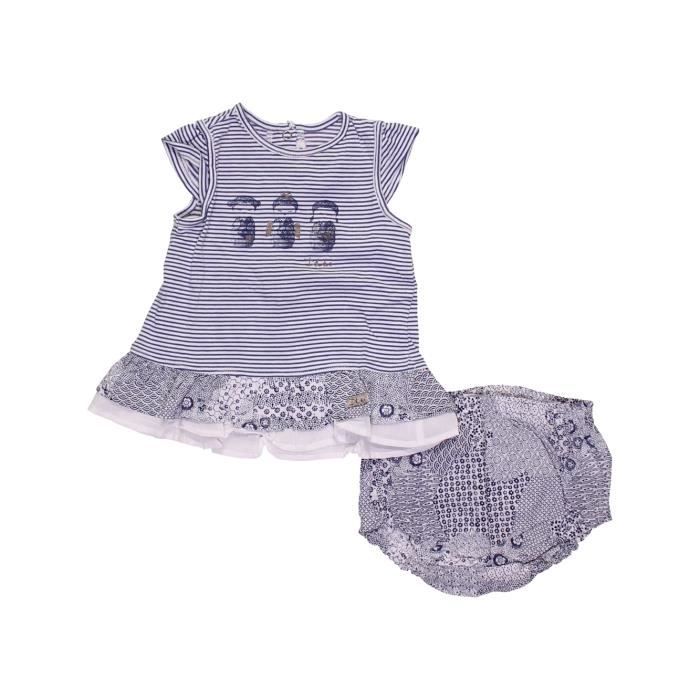 Robe Bebe Fille Ikks 3 Mois Bleu Ete Bleu Cdiscount Pret A Porter