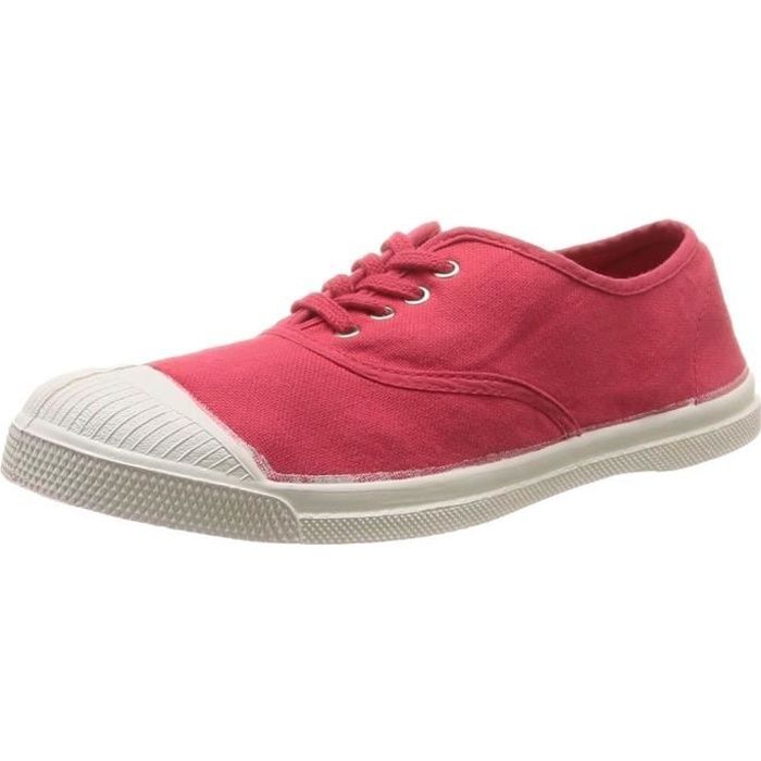 Tennis Femme Bensimon Rouge Lacets w54ben310 Cdiscount Sport