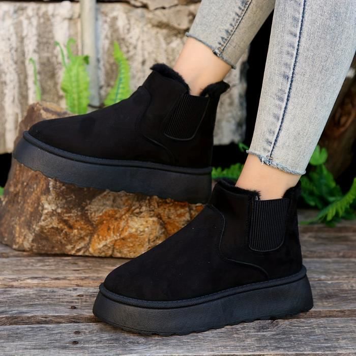 Bottes Courtes Plateforme pour Femmes Marque Mod le