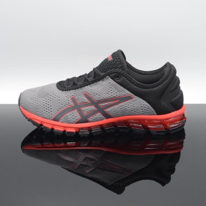 asics gris rouge
