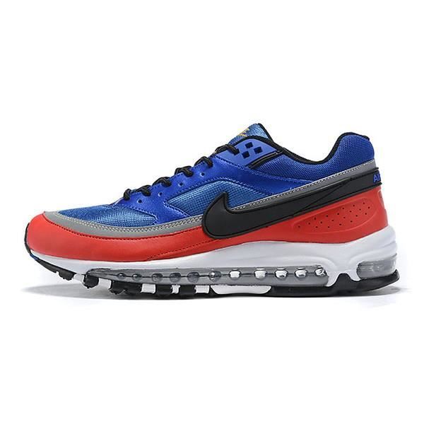 Nike Air Max 97 BW Baskets Chaussures de Course Bleu royal rouge ... Nike Air Max 97 BW Baskets Chaussures de Course Bleu royal rouge ...