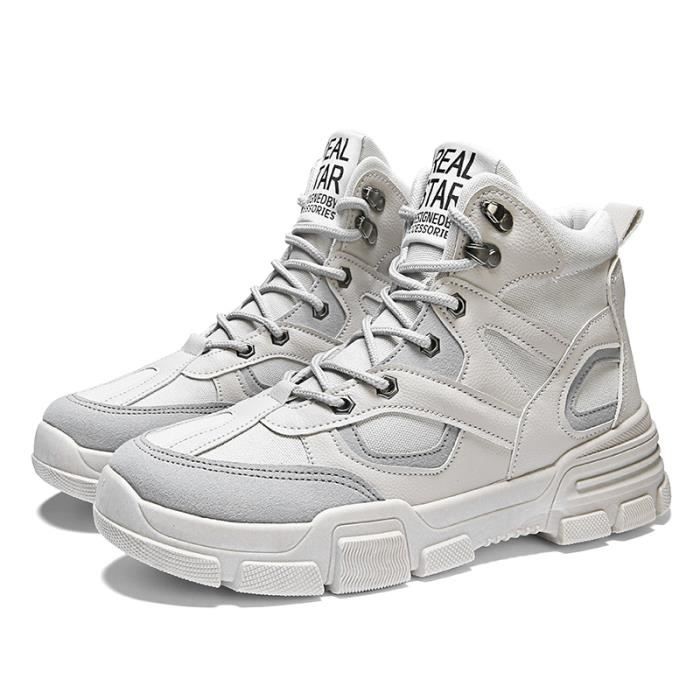 bottines gris métallisé