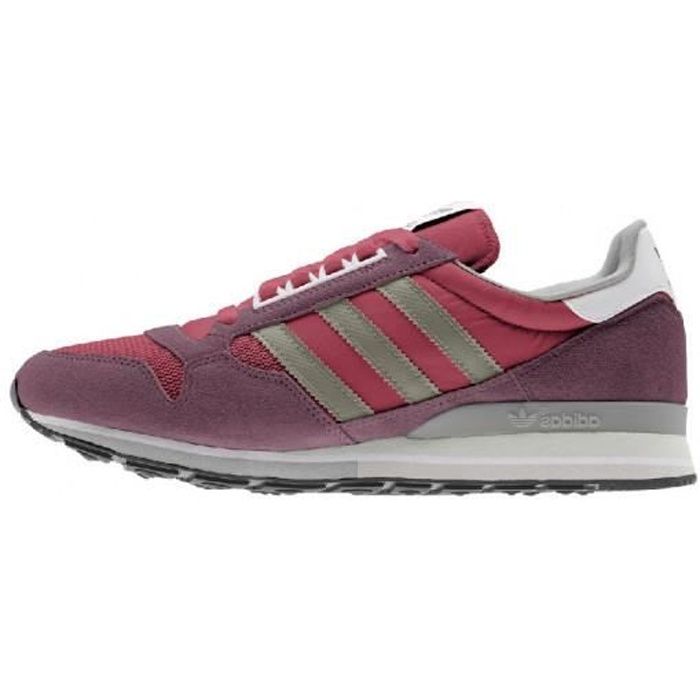Basket adidas Originals ZX 500 Homme Rouge Gris Tige en daim Semelle en caoutchouc Rouge Cdiscount Chaussures