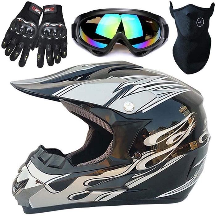 Casque Moto Cross AVT Intégral - Pour Homme Et Jeunesse | Protection ABS/EPS, Tailles S à XL