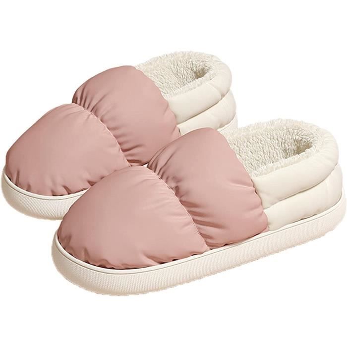 Chaussons Enfants Doublés Peluche - Antidérapants Et Respirants - Pour Filles Et Garçons