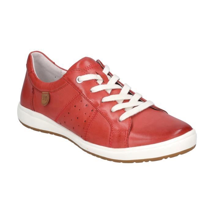 Josef Seibel Baskets pour Femmes - JOSEF SEIBEL Caren 01 - Rouge - Cuir - Lacets