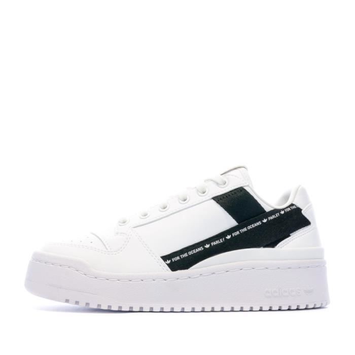 basket compensée blanche adidas