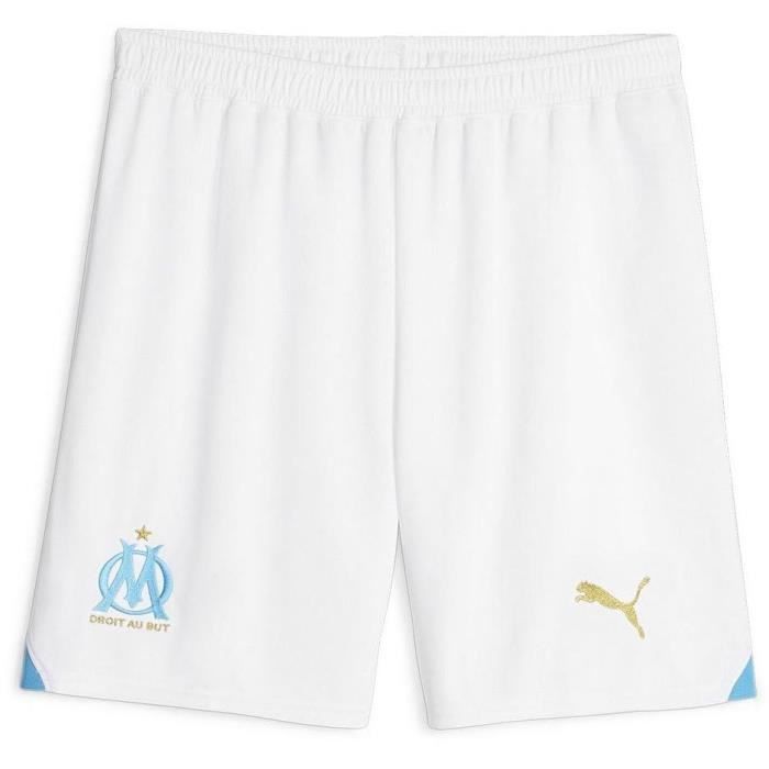 Short de Football - PUMA - Réplica Domicile OM - Homme - Blanc