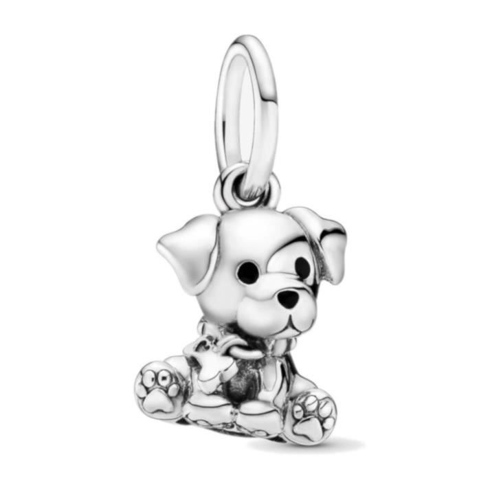 Charm - Pandora - Chien Chiot Labrado - Argent - Gris - Femme