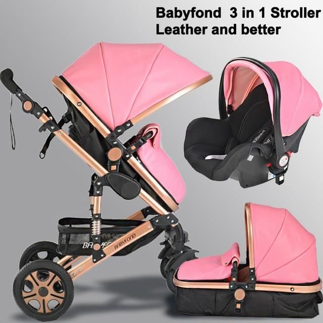 Poussette 3 en 1 Bébé Combinée Siège-Auto Nacelle Trio Réversible Réglable  Haute Qualité Roues increvables Canne khaki.bazarland30 - Cdiscount  Puériculture & Eveil bébé