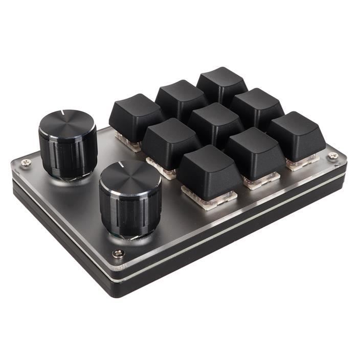Qiilu clavier macro avec bouton clavier macro commutateur rouge plug
