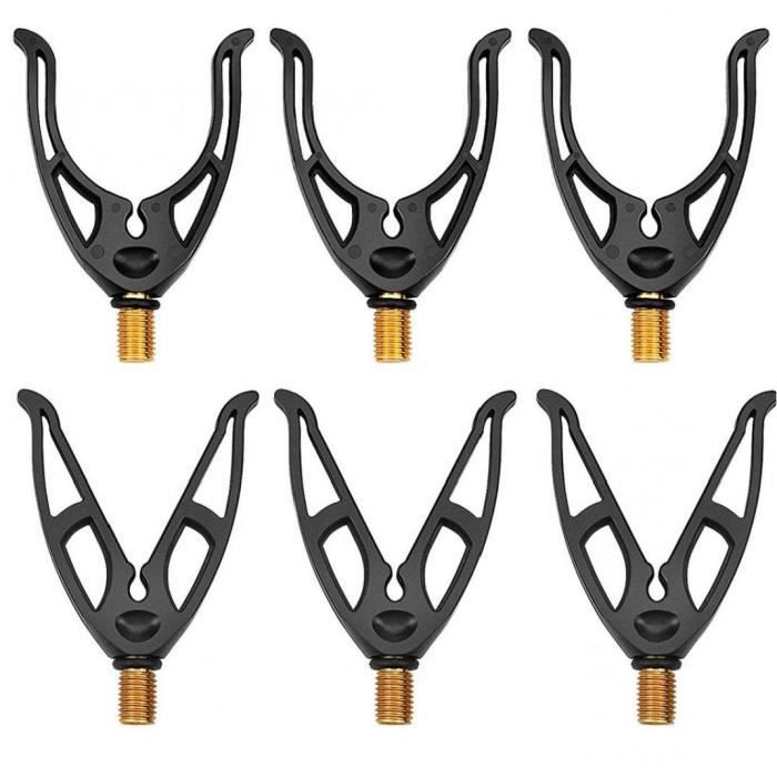 Têtes De Support Pour Canne à Pêche – Avant Avec Caoutchouc 17 Cm, Arrière Avec 12 Positions – Filetage 3/8 BSF – Pour Bâtons De Banque
