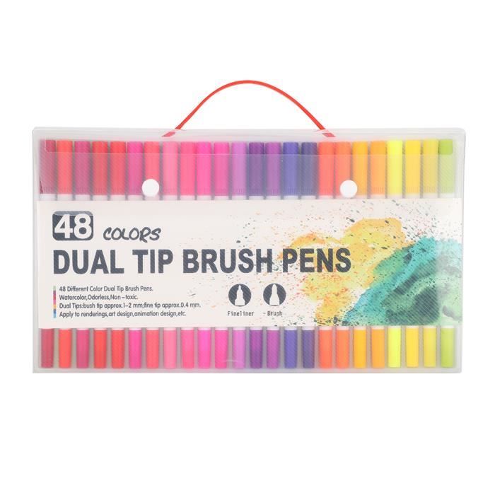 Kit Complet Dessin Et Aquarelle - 72 Crayons Aquarelle + 24 Stylos Pinceaux + Accessoires - Pour Débutants Et Artistes