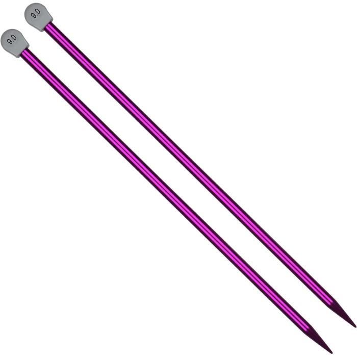 Coopay Lot De 7 Aiguilles à Tricoter Légères, Aiguilles à Laine Longues