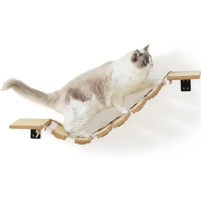 valor caridad Enseñando FUKUMARU étagère Murale pour Chat, Pont Mural pour Chat, Perche, Arbre à  Chat, Meuble Mural pour Dormir, Jouer, Escalader et Se 105 - Cdiscount  Animalerie