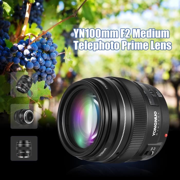 Kit téléobjectif et objectif grand angle Pro HD 2 pièces pour Canon EOS