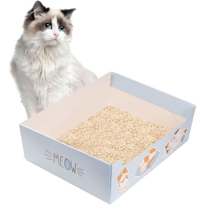 Bac À Litière Jetable Pour Chats, Dense Et Robuste, Pour Une Utilisation Comme Bac À Litière