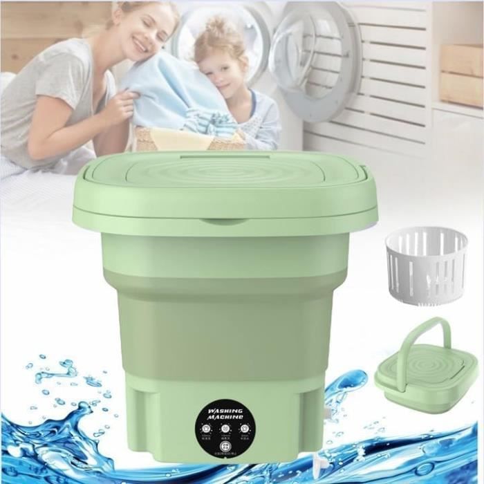 Machine à Laver Portable 7L Avec Essoreuse - Mini Laveuse Automatique Pour Dortoir, Camping-car, Sous-vêtements - 11