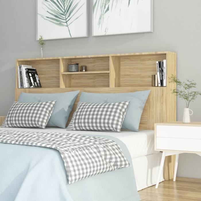 “Summer Saleélégant Armoire de tête de lit Chêne sonoma 160x19x1035 cm 26.25 Kg 49036