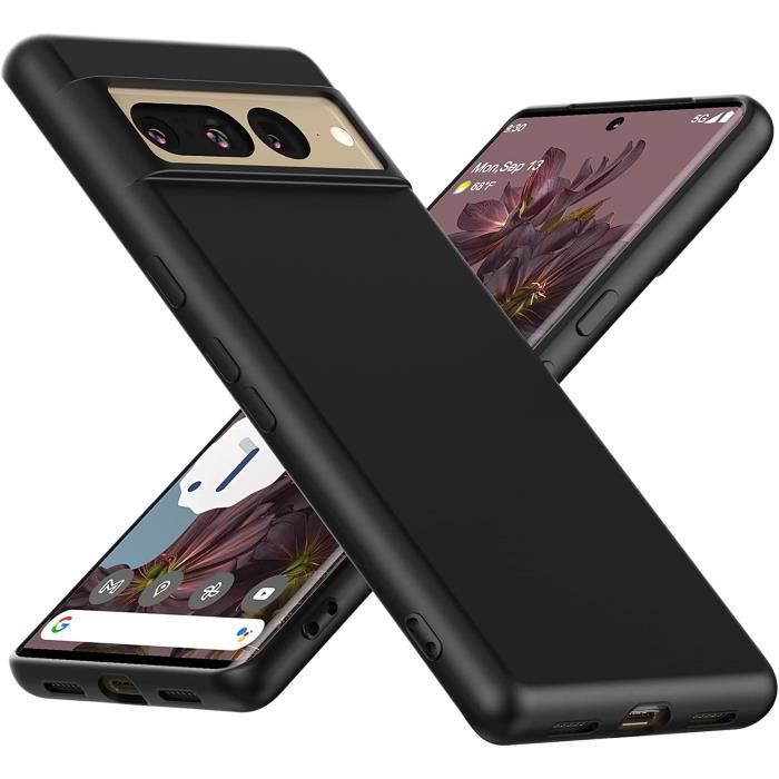 Coque Google Pixel 7 Pro 5G Souple noire flexible en Gel TPU Silicone