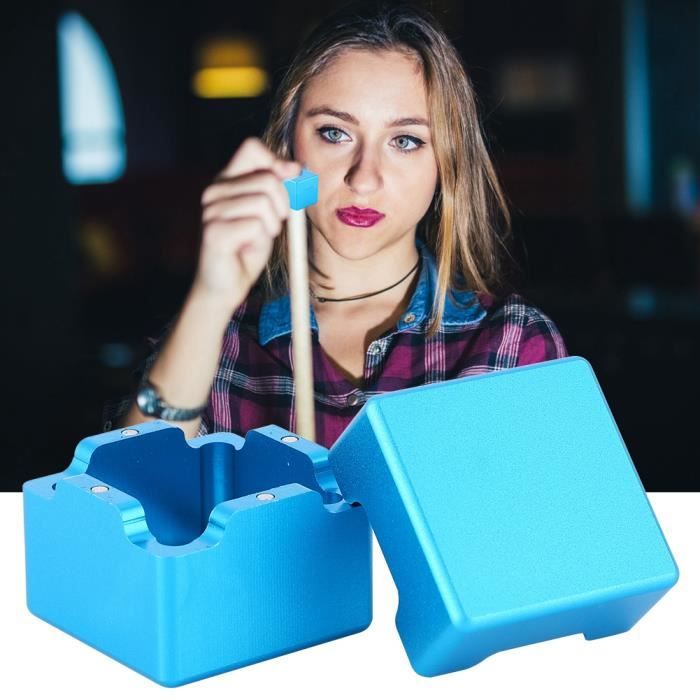 6 Supports Craie Billard PATIKIL - Porte-Craie Portable Noir