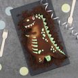 Moule à gâteau en silicone Dinosaure Turquoise-1