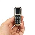 Téléphone Portable Mini Bluetooth Long-CZ V2 - MOONMINI - Gris - Format Monobloc - 0,66 po - 800 mAh-1