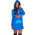 Stitch Mode Sweatshirt Long à Capuche Printemps Automne-1