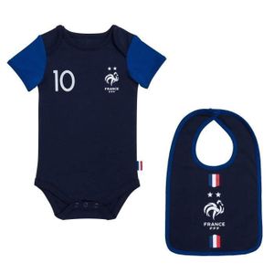 Body Bébé Officiel PSG - Manches Courtes En Coton Pour Supporter - Collection Ligue 1