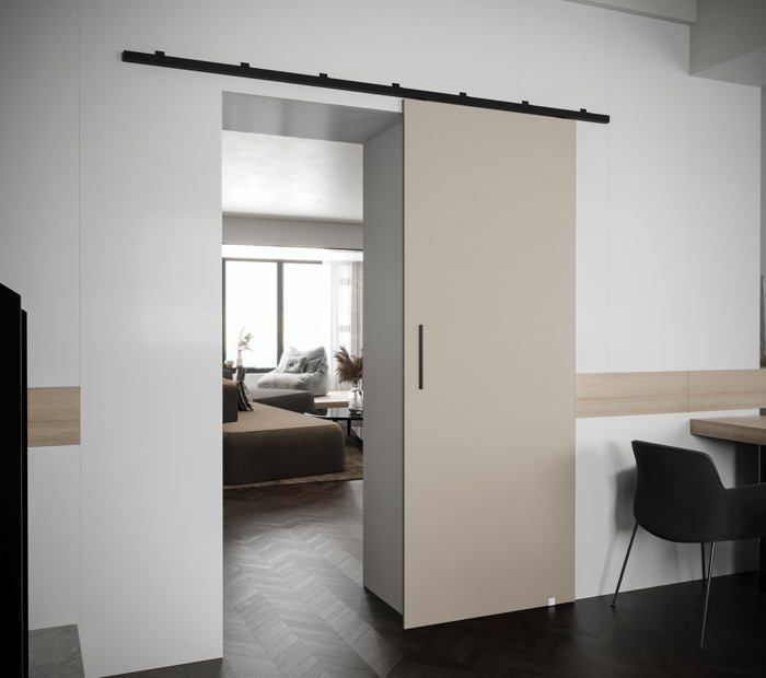 Portes coulissantes avec rail - ABIKSMEBLE Zonda I - système de porte ...