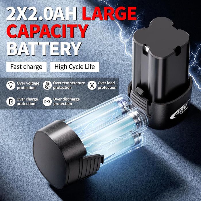 Clé à cliquet électrique rechargeable VGEBY - Tête carrée 3/8 - Angle