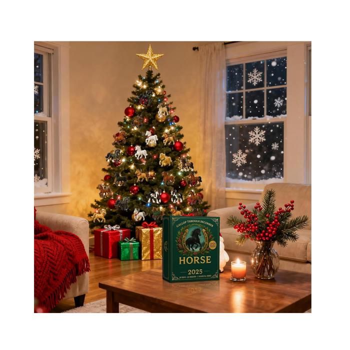 Calendrier De L'Avent Cheval, Compte à Rebours De 24 Jours