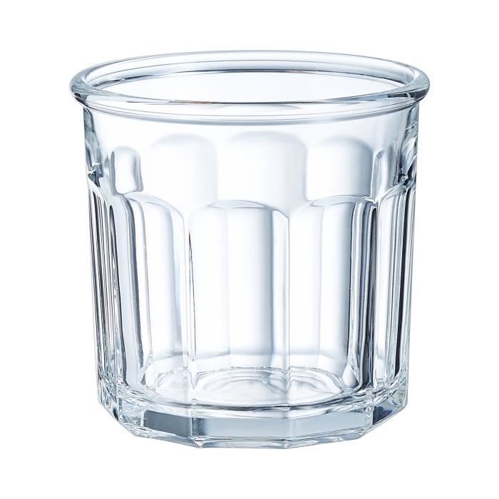 Set van 12 whiskyglazen H 87 mm Diameter 70 mm Was Duitsland