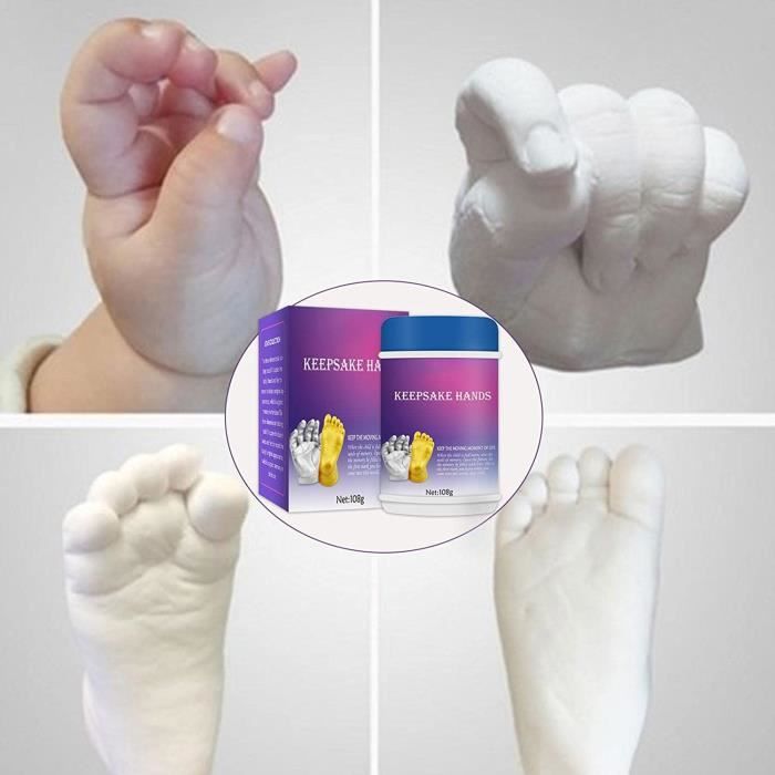 Kit d'Empreintes de Mains et Pieds de Bébé, Plâtre 3D, Souvenirs -  AliExpress