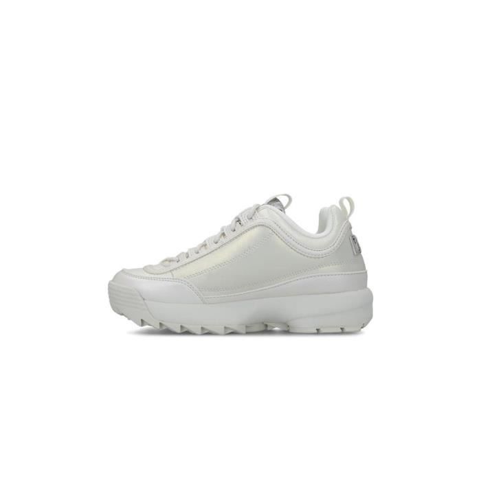 Baskets Femme FILA Disruptor Wmn Beige Lacets Synthetique Beige Cdiscount Chaussures