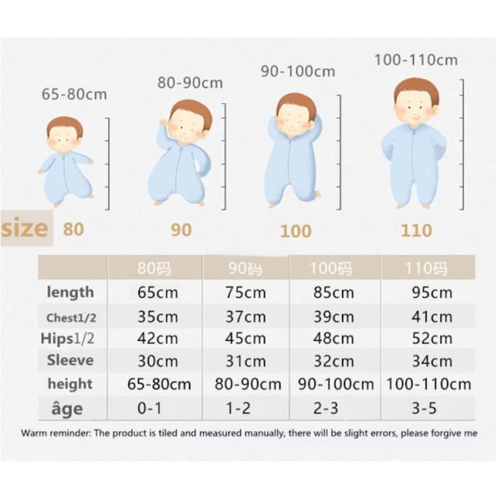 Gigoteuse SONARIN 2.5 Tog 100% Coton - Manches Amovibles Pour Bébé De 3 Mois à 4 Ans