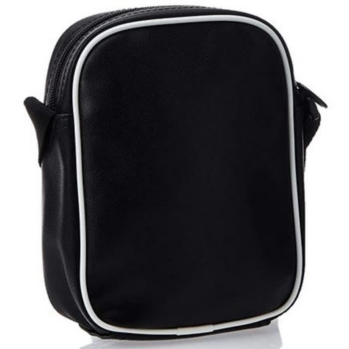 Sacoche Puma Vintage Noire et Blanche en PU Homme noir Cdiscount
