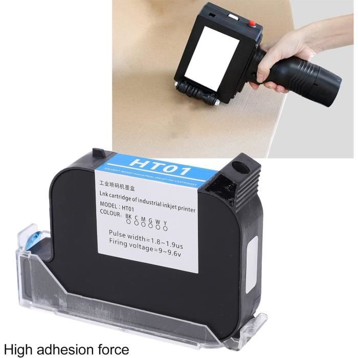 Imprimante Jet D'encre Portable WELCZEK TIJ127 - Code QR, Date, Logo Sur Toute Surface | Mobile Et Rechargeable | Cartouche 42ml