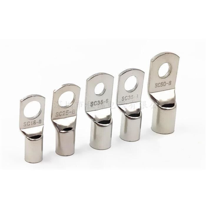 COSSE ELECTRIQUE,SC2.5--4--Cosses en cuivre étamé, assortiment de 50 ...