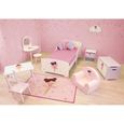 Chevet avec tiroir / Table de nuit pour enfant Danseuse Ballerine - FUN HOUSE - H.36 X L. 33 X P. 30 cm-2