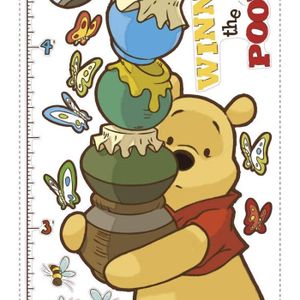 Sticker Mural - AG Design - Winnie L'ourson - 30 X 30 Cm - Multicolore - Décoration Chambre Bébé - Maison