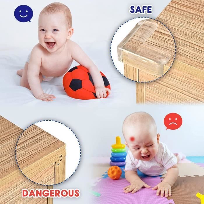 Newaner Protection Coin de Table Bébé Silicone Transparent, Protege Coin de  Table Bebe 36 Pièces, Protection Table Inodore avec Adhésif 3M, Protection  Angle de Table pour la Sécurité Enfant : : Bébé