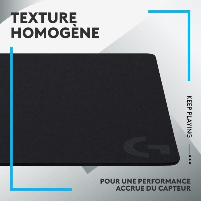 Logitech – grand tapis de souris RGB XXL, 90x40cm, antidérapant