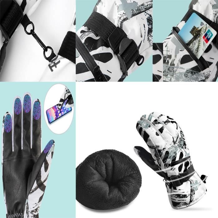 Gants d'hiver, gants coupe-vent pour les sports cyclistes, gants  imperméables et chauds pour le ski, gants avec écran tactile - Cdiscount  Prêt-à-Porter