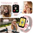 PTHTECHUS Enfants Téléphone Montres intelligentes SOS Vidéo MP3 Double Caméra Jeu Podeter Calculatrice Ecran tactile-3