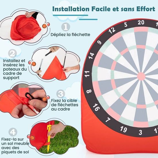 Cible Flechette Liege Jeu Flechettes Balles Collantes Cible De Football