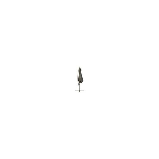 Hesp/éride Parasol d/écentr/é Janeiro Gris cendr/é Rond 3 m